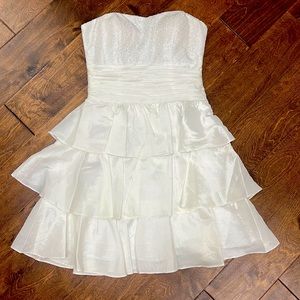 White Sequins Dress